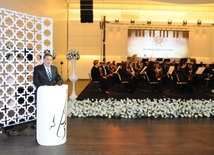 Presentation of My Life book by German composer Richard Wagner. Baku, Azerbaijan, Apr.04, 2014