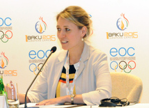 Пресс-конференция, посвященная третьему заседанию Координационного комитета Европейских игр. Баку, Азербайджан, 04 апреля 2014 г.