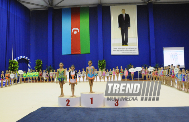 Bədii gimnastika üzrə 21-ci Bakı birinciliyi. Bakı, Azərbaycan, 12 aprel 2014