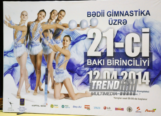 Bədii gimnastika üzrə 21-ci Bakı birinciliyi. Bakı, Azərbaycan, 12 aprel 2014