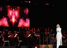 Concert of Russian People's Artist, singer Valeriya. Baku, Azerbaijan, Apr.17, 2014