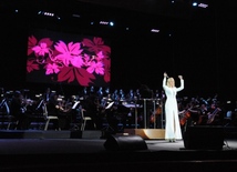 Concert of Russian People's Artist, singer Valeriya. Baku, Azerbaijan, Apr.17, 2014