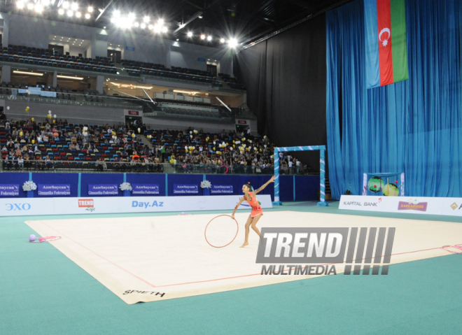 Bədii gimnastika üzrə 21-ci Azərbaycan çempionatı. Bakı, Azərbaycan, 19 aprel 2014