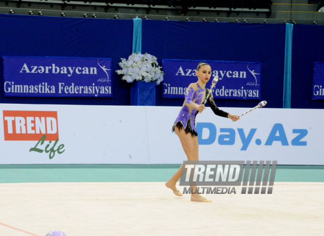 Bədii gimnastika üzrə 21-ci Azərbaycan çempionatı. Bakı, Azərbaycan, 19 aprel 2014