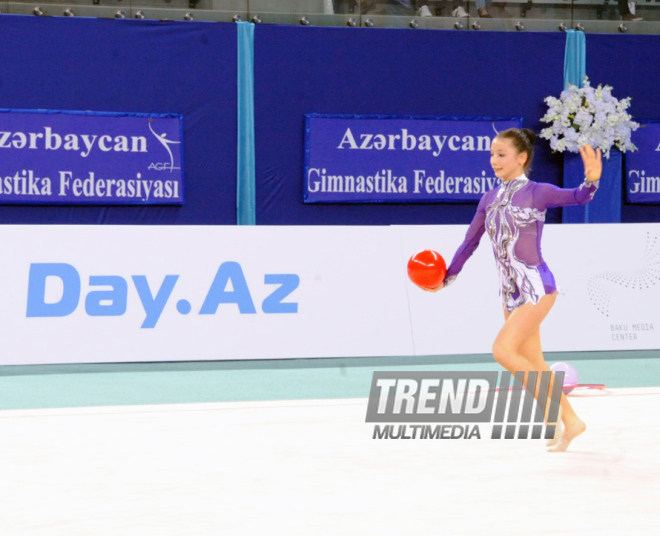 Bədii gimnastika üzrə 21-ci Azərbaycan çempionatı. Bakı, Azərbaycan, 19 aprel 2014