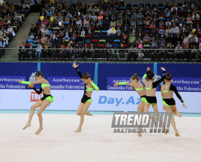 Bədii gimnastika üzrə 21-ci Azərbaycan çempionatı. Bakı, Azərbaycan, 19 aprel 2014