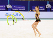 Gimnastlar mütləq çoxnövçülükdə, o cümlədən ayrı-ayrı növlər üzrə medallar uğrunda yarışıblar. Bakı, Azərbaycan, 19 aprel 2014