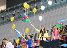 Bədii gimnastika üzrə 21-ci Azərbaycan çempionatı. Bakı, Azərbaycan, 19 aprel 2014