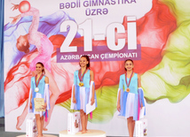 Bədii gimnastika üzrə 21-ci Azərbaycan çempionatı. Bakı, Azərbaycan, 19 aprel 2014