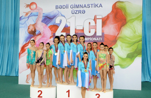 Bədii gimnastika üzrə 21-ci Azərbaycan çempionatı. Bakı, Azərbaycan, 19 aprel 2014