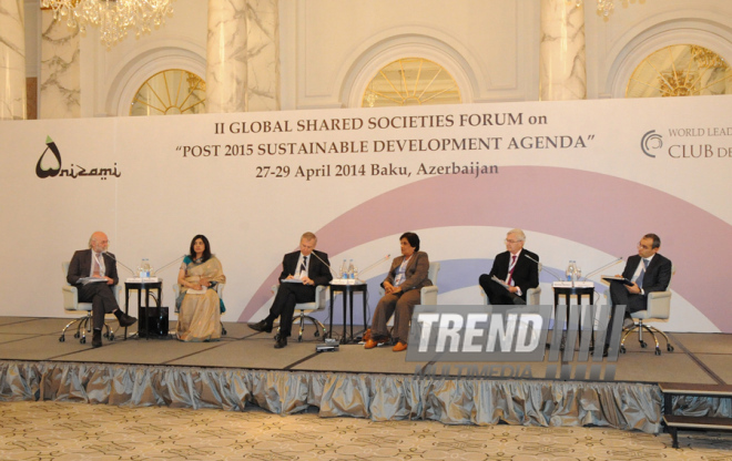 The II Global Shared Societies Forum. Baku, Azerbaijan, Apr.28, 2014