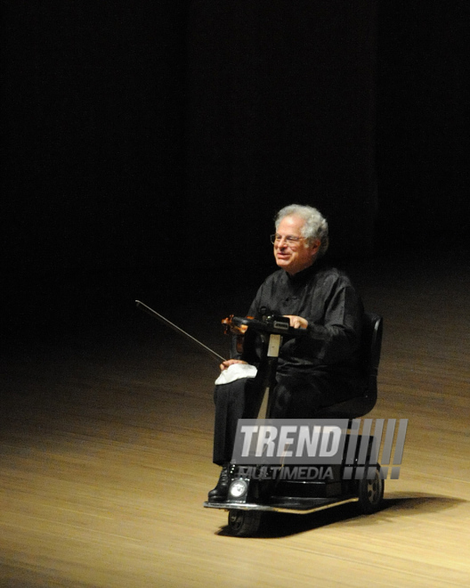 Concert of World-famous violinist Itzhak Perlman. Baku, Azerbaijan, Apr.28, 2014