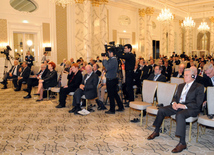 The forum is being attended by former heads of states and governments, who are the members of the Nizami Ganjavi International Center, Club of Rome and Club of Madrid, over 150 prominent public and political figures from 54 countries. Baku, Azerbaijan, Apr.28, 2014