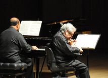 Concert of World-famous violinist Itzhak Perlman. Baku, Azerbaijan, Apr.28, 2014