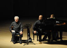 Concert of World-famous violinist Itzhak Perlman. Baku, Azerbaijan, Apr.28, 2014