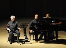 Concert of World-famous violinist Itzhak Perlman. Baku, Azerbaijan, Apr.28, 2014