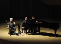 Concert of World-famous violinist Itzhak Perlman. Baku, Azerbaijan, Apr.28, 2014