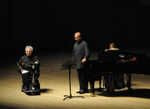 Concert of World-famous violinist Itzhak Perlman. Baku, Azerbaijan, Apr.28, 2014