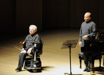 Concert of World-famous violinist Itzhak Perlman. Baku, Azerbaijan, Apr.28, 2014