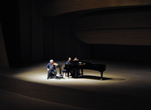 Concert of World-famous violinist Itzhak Perlman. Baku, Azerbaijan, Apr.28, 2014