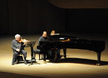 Concert of World-famous violinist Itzhak Perlman. Baku, Azerbaijan, Apr.28, 2014