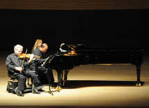 Concert of World-famous violinist Itzhak Perlman. Baku, Azerbaijan, Apr.28, 2014