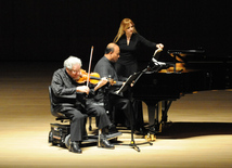 Concert of World-famous violinist Itzhak Perlman. Baku, Azerbaijan, Apr.28, 2014