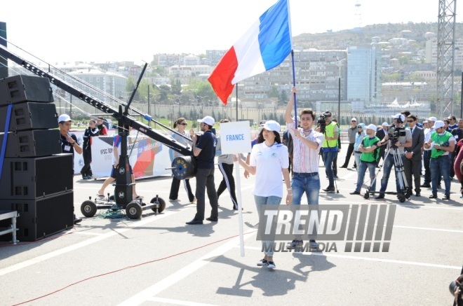 İdman dırmanması üzrə Dünya Kubokunun açılış mərasimi. Bakı, Azərbaycan, 03 may 2014