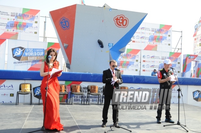 İdman dırmanması üzrə Dünya Kubokunun açılış mərasimi. Bakı, Azərbaycan, 03 may 2014