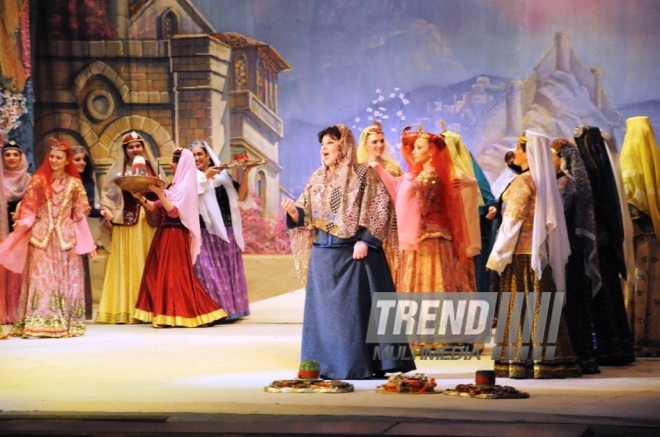 Premiere of opera "Intizar". Baku, Azerbaijan, May 04, 2014