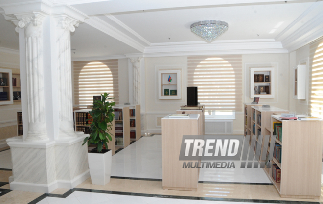 A new building of the “Azerbaijan National Encyclopedia” science center. Baku, Azerbaijan, May 05, 2014 