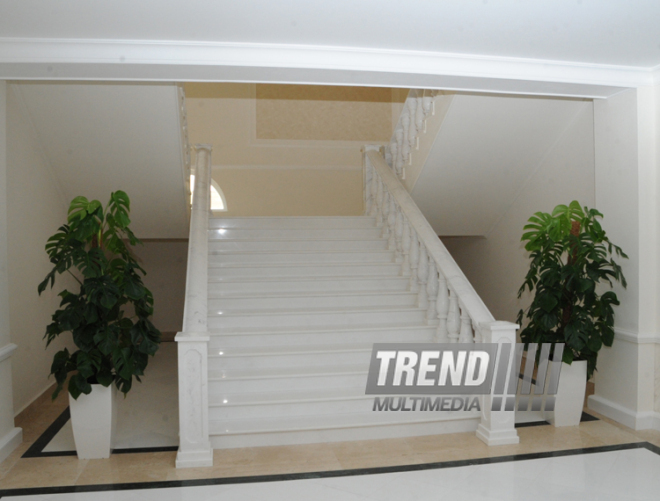 A new building of the “Azerbaijan National Encyclopedia” science center. Baku, Azerbaijan, May 05, 2014 