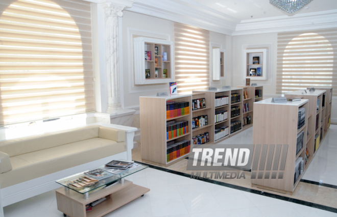 A new building of the “Azerbaijan National Encyclopedia” science center. Baku, Azerbaijan, May 05, 2014 