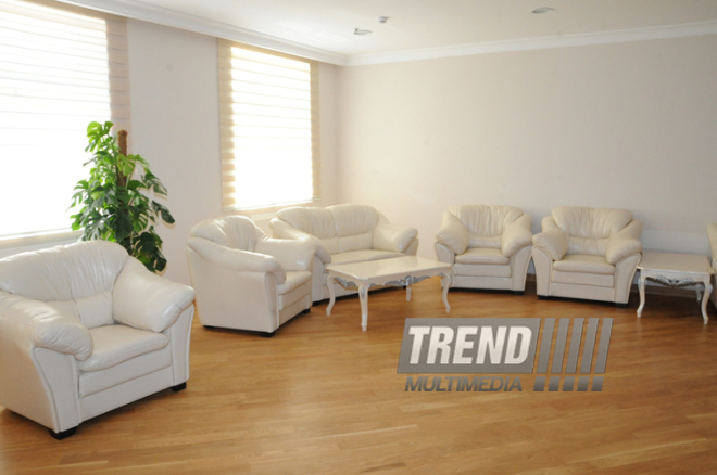 A new building of the “Azerbaijan National Encyclopedia” science center. Baku, Azerbaijan, May 05, 2014 