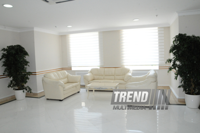 Azərbaycan Milli Elmlər Akademiyasının "Azərbaycan Milli Ensiklopediyası" Elmi Mərkəzinin yeni binası. Bakı, Azərbaycan, 05 may 2014