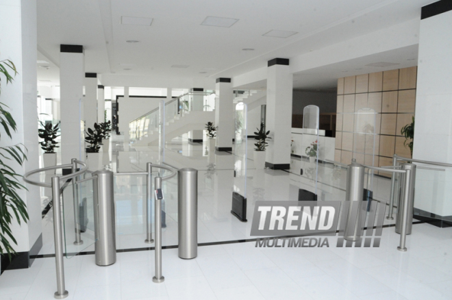 Azərbaycan Milli Elmlər Akademiyası Mərkəzi Kitabxanasının yeni binası. Bakı, Azərbaycan, 05 may 2014