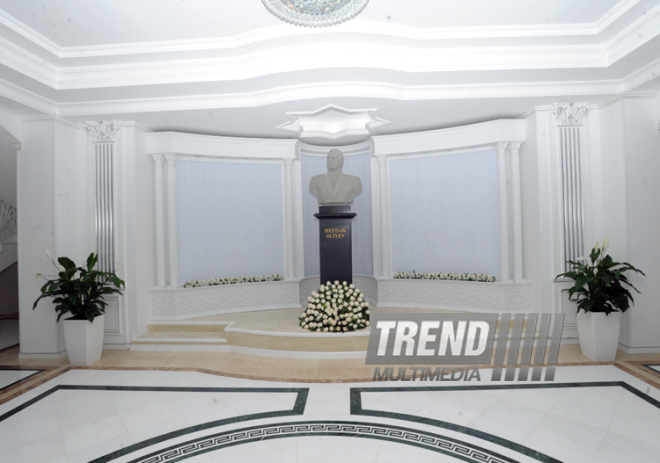 A new building of the “Azerbaijan National Encyclopedia” science center. Baku, Azerbaijan, May 05, 2014 