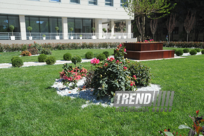 Azərbaycan Milli Elmlər Akademiyası Mərkəzi Kitabxanasının yeni binası. Bakı, Azərbaycan, 05 may 2014