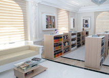 A new building of the “Azerbaijan National Encyclopedia” science center. Baku, Azerbaijan, May 05, 2014 