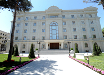 A new building of the “Azerbaijan National Encyclopedia” science center. Baku, Azerbaijan, May 05, 2014 