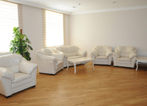 A new building of the “Azerbaijan National Encyclopedia” science center. Baku, Azerbaijan, May 05, 2014 