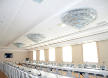 A new building of the “Azerbaijan National Encyclopedia” science center. Baku, Azerbaijan, May 05, 2014 