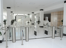 A new building of the Central Library of the Azerbaijan National Academy of Sciences. Baku, Azerbaijan, May 05, 2014