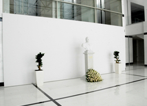 A new building of the Central Library of the Azerbaijan National Academy of Sciences. Baku, Azerbaijan, May 05, 2014