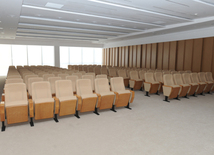 A new building of the Central Library of the Azerbaijan National Academy of Sciences. Baku, Azerbaijan, May 05, 2014
