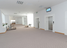 A new building of the Central Library of the Azerbaijan National Academy of Sciences. Baku, Azerbaijan, May 05, 2014