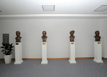 A new building of the Central Library of the Azerbaijan National Academy of Sciences. Baku, Azerbaijan, May 05, 2014