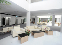 A new building of the Central Library of the Azerbaijan National Academy of Sciences. Baku, Azerbaijan, May 05, 2014