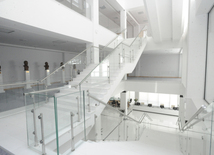A new building of the Central Library of the Azerbaijan National Academy of Sciences. Baku, Azerbaijan, May 05, 2014