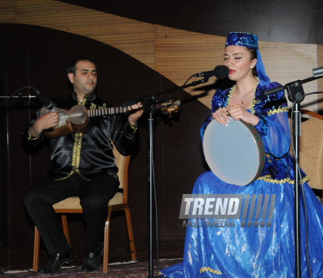 Event dedicated to the 91st anniversary of Azerbaijani national leader Heydar Aliyev held in International Mugham Center in Baku. Baku, Azerbaijan, May 07, 2014